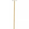 Accessories Fifty Five South Floor Lamps | Hutchinson Clear Crystal Floor Lamp With Gold Metal