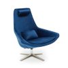 FURNITURE Fifty Five South Seating | Kalo Navy Velvet Armchair