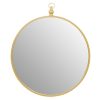 Bathe and Utility Premier Mirrors | Avento Gold Mirror With Circular Hook