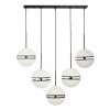 Accessories Fifty Five South Ceiling Lights | Abira Five Ball Matte Black Pendant Light