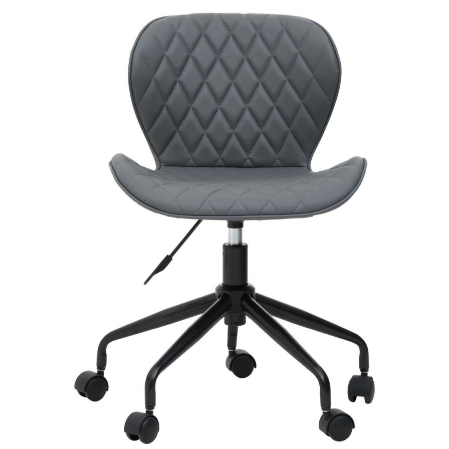 FURNITURE Premier Home Office Chairs | Brent Grey And Black Home Office Chair