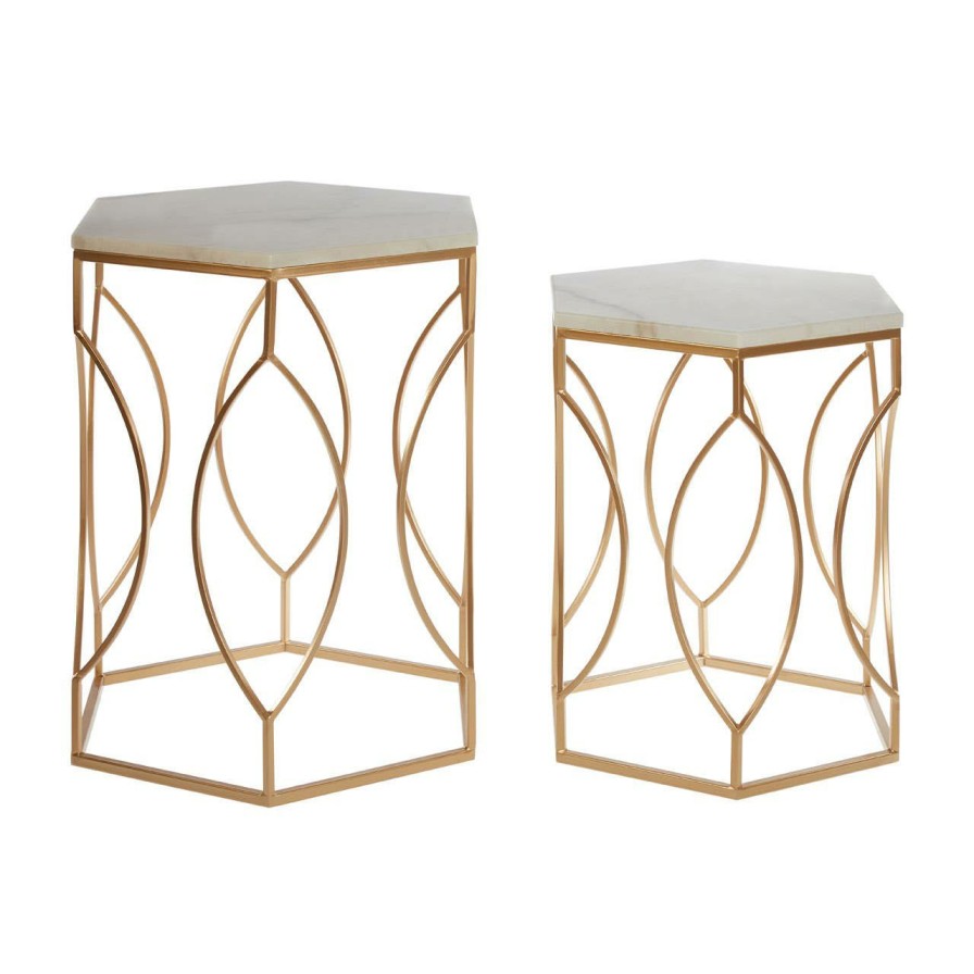 FURNITURE Premier Side Tables | Set Of 2 Avantis Marble Side Tables