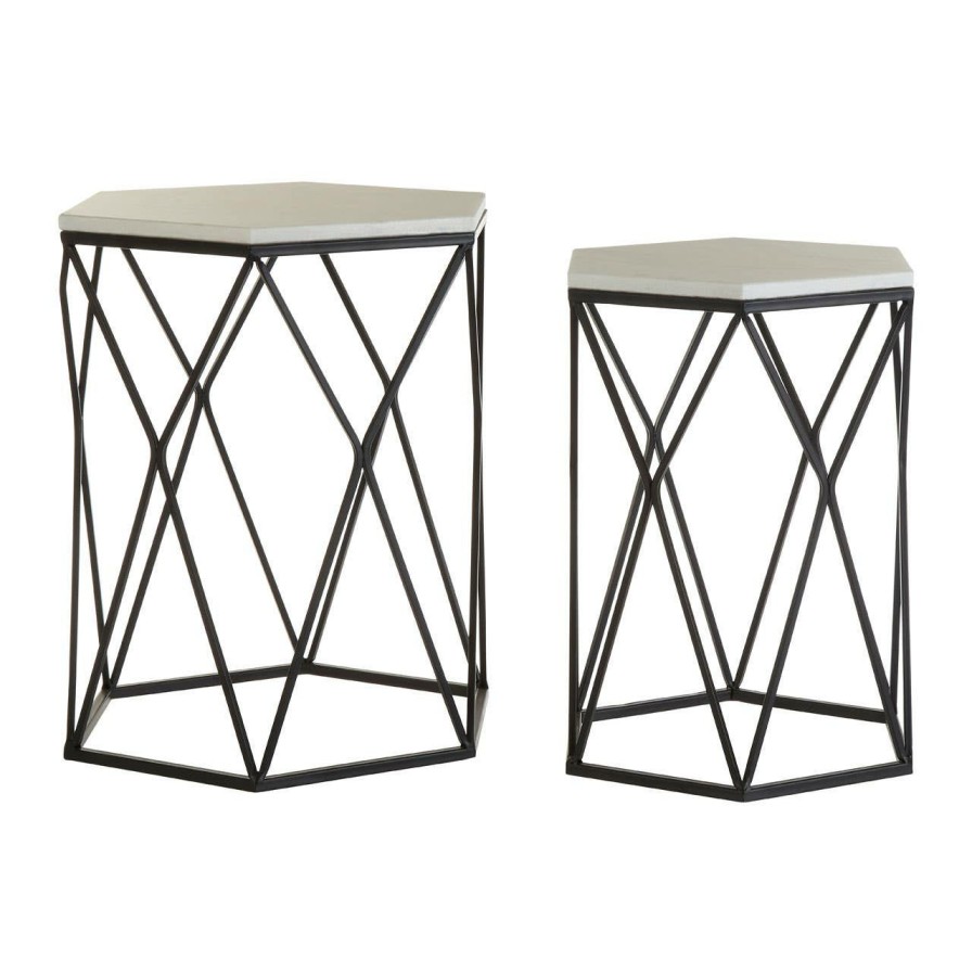 FURNITURE Premier Side Tables | Set Of Two Arcana Hexagonal Side Tables