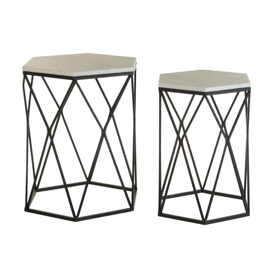 FURNITURE Premier Side Tables | Set Of Two Arcana Hexagonal Side Tables