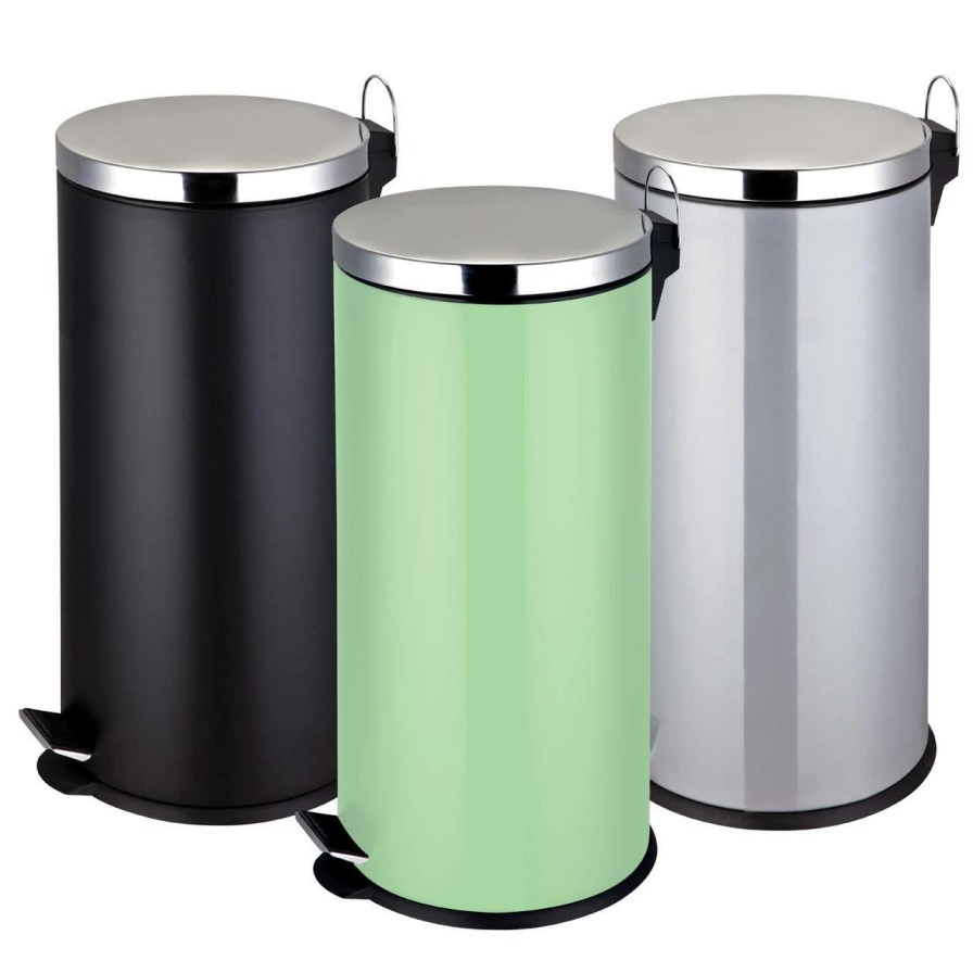 Bathe and Utility Premier Bins and Recycling | Miller 30Ltr Matt Black Pedal Bin