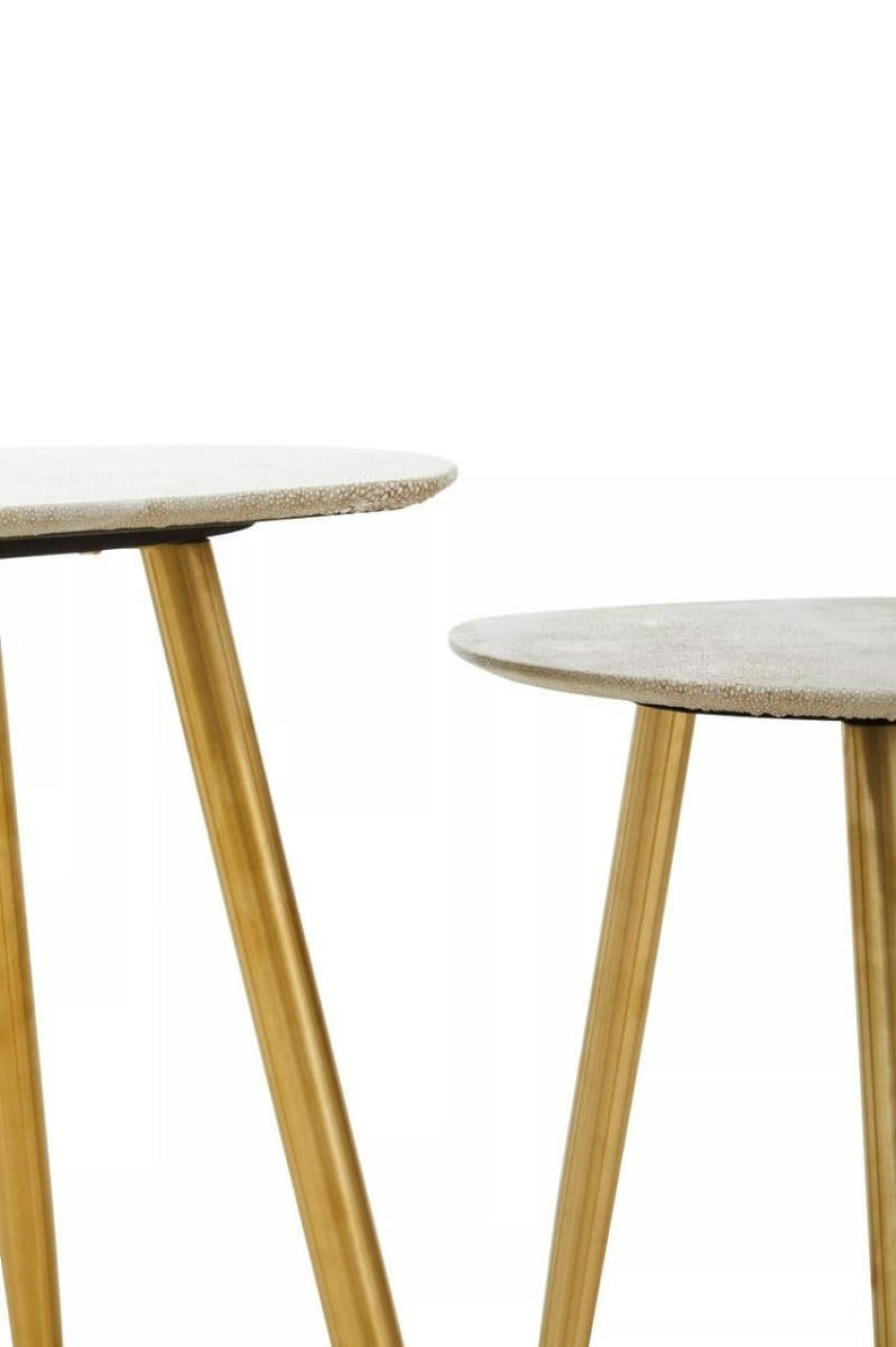 FURNITURE Fifty Five South Side Tables | Cadio Set Of Two Shagreen Tables