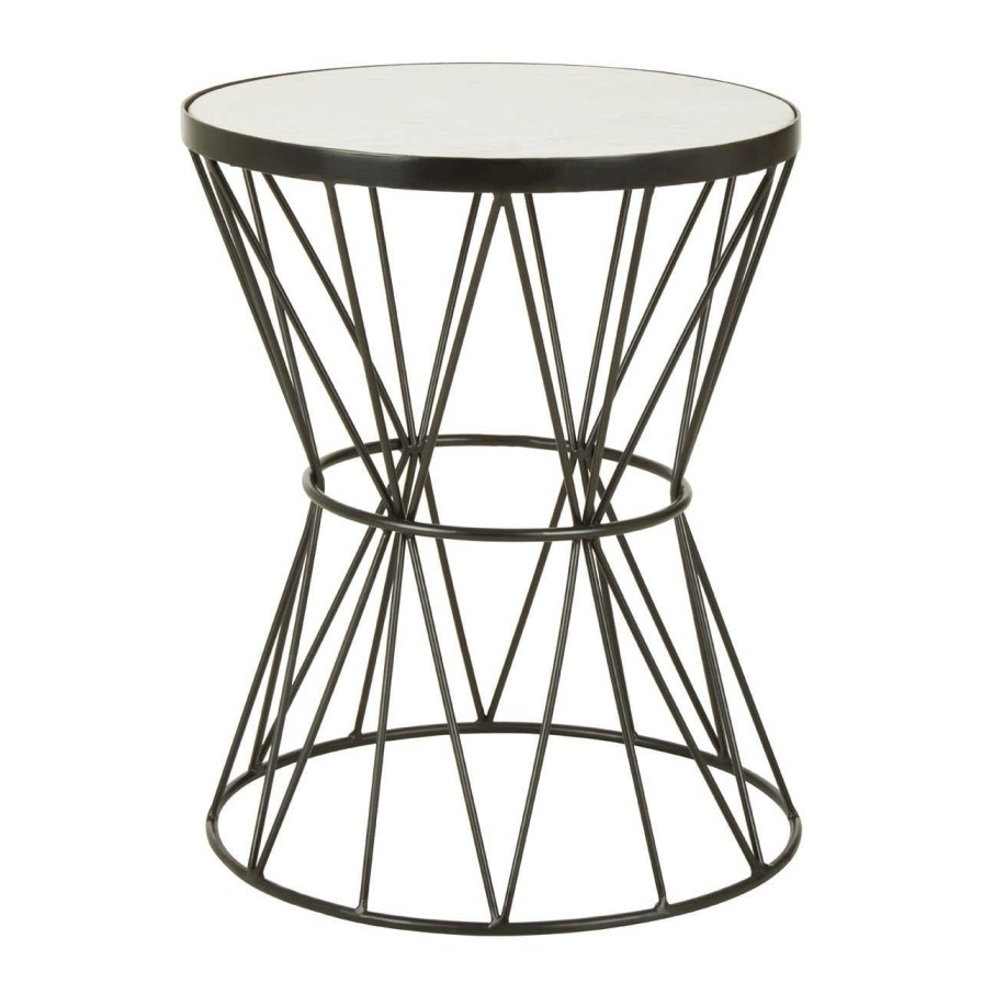 FURNITURE Fifty Five South Side Tables | Rabia Corset Base Side Table