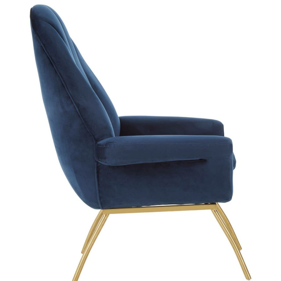 FURNITURE Fifty Five South Seating | Billi Blue Velvet Chair