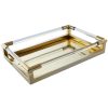 Accessories Fifty Five South Trays and Coasters | Lucita Gold Finish Tray