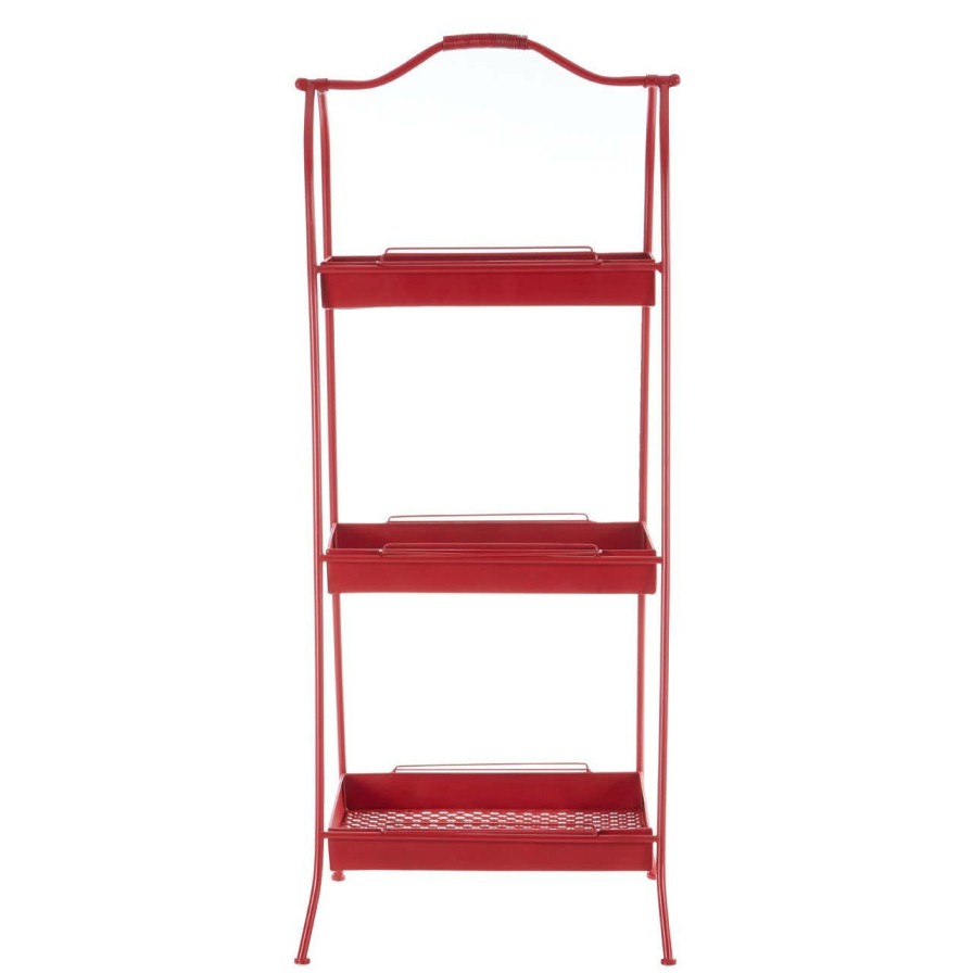 Bathe and Utility Premier Racks, Caddies and Shelf Units | Lexa Red Metal Storage Rack