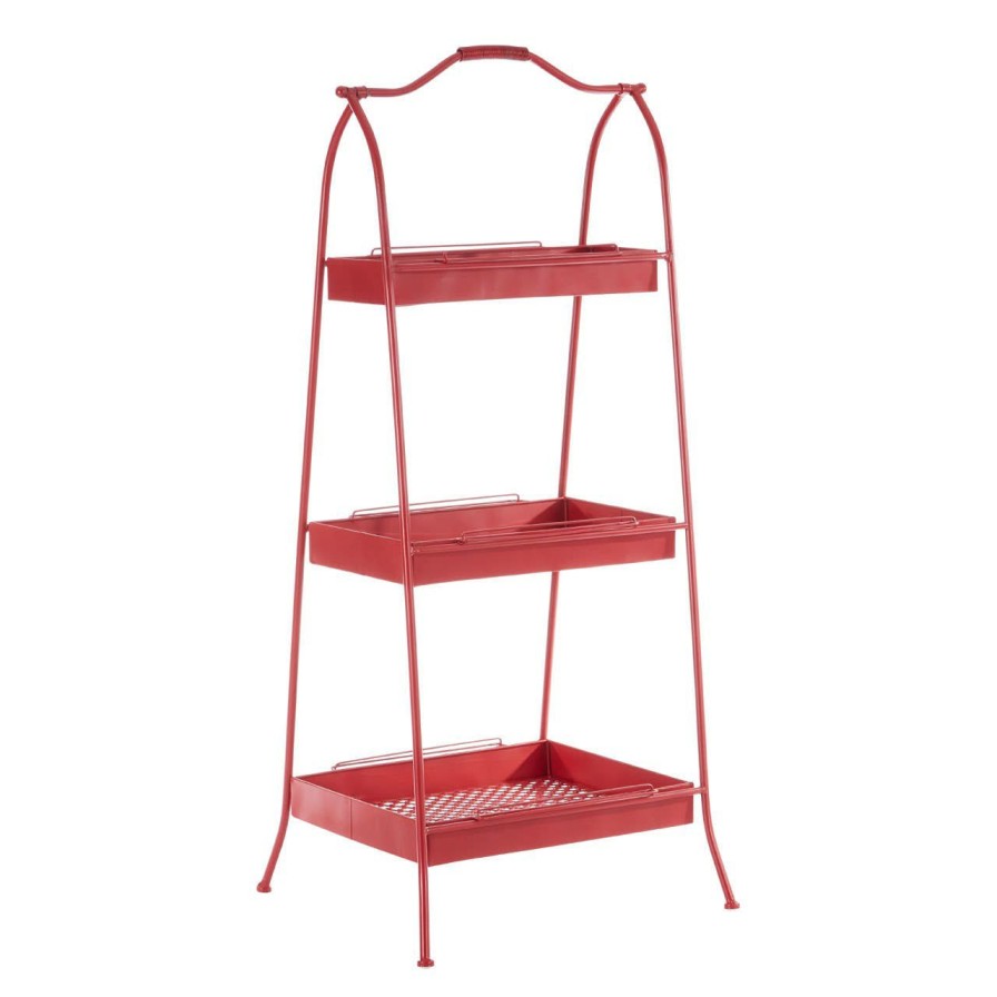 Bathe and Utility Premier Racks, Caddies and Shelf Units | Lexa Red Metal Storage Rack