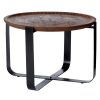 FURNITURE Fifty Five South Side Tables | Templar Mango Wood Round Table