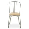 FURNITURE Premier Seating | District Grey Finish Metal Frame Dining Chair