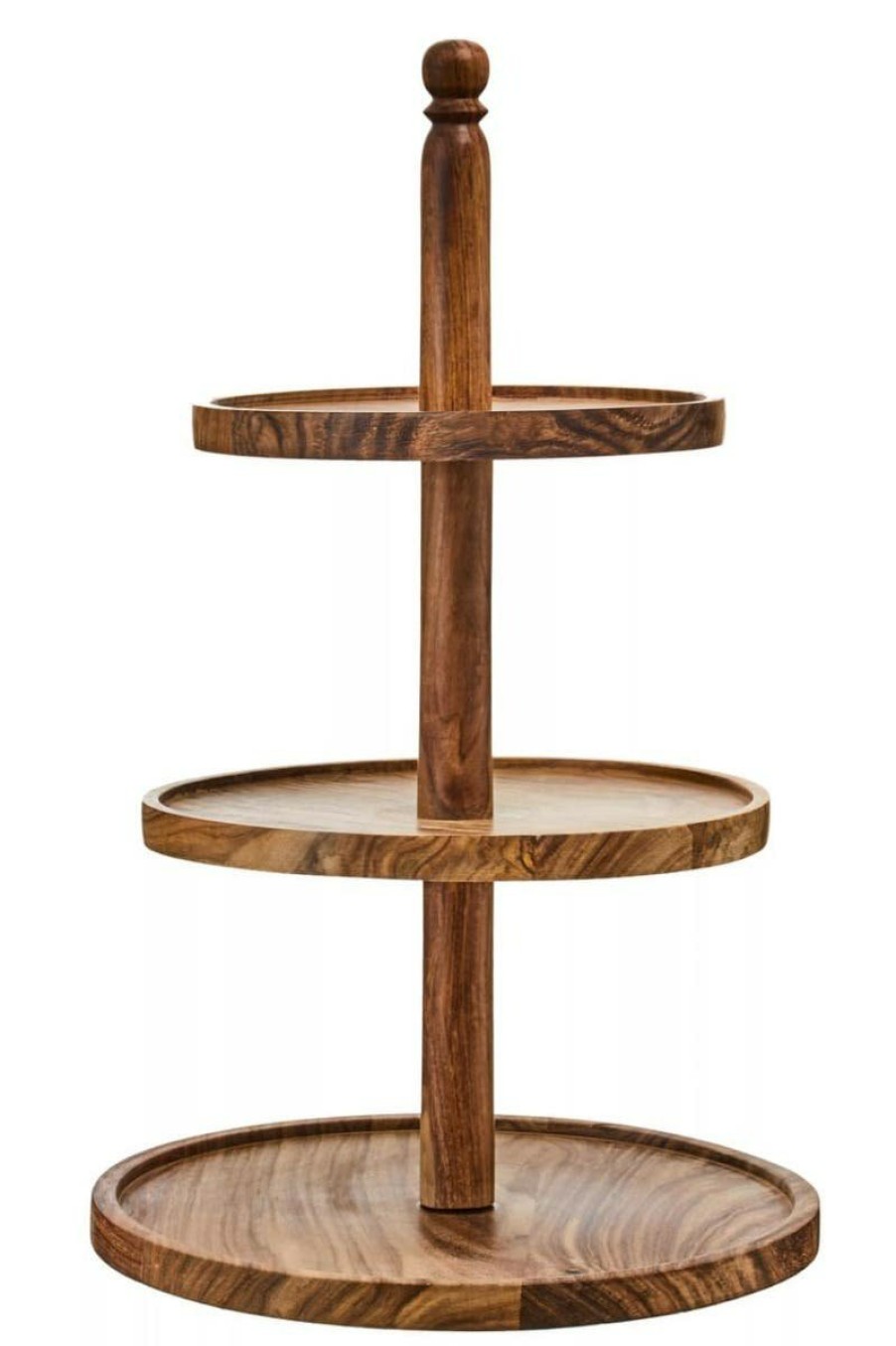 Kitchen and Dining Premier Serveware | Kora Sheesham Wood Three Tier Cake Stand