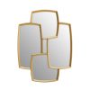 Bathe and Utility Fifty Five South Mirrors | Terni Gold Finish Wall Mirror