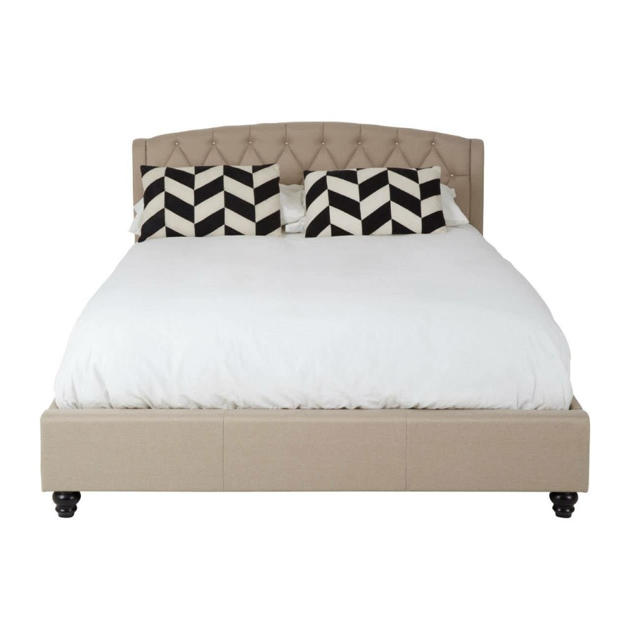 FURNITURE Premier Beds | Josephine Beige Kingsize Bed