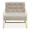 FURNITURE Fifty Five South Seating | Azalea Mink Velvet Chair