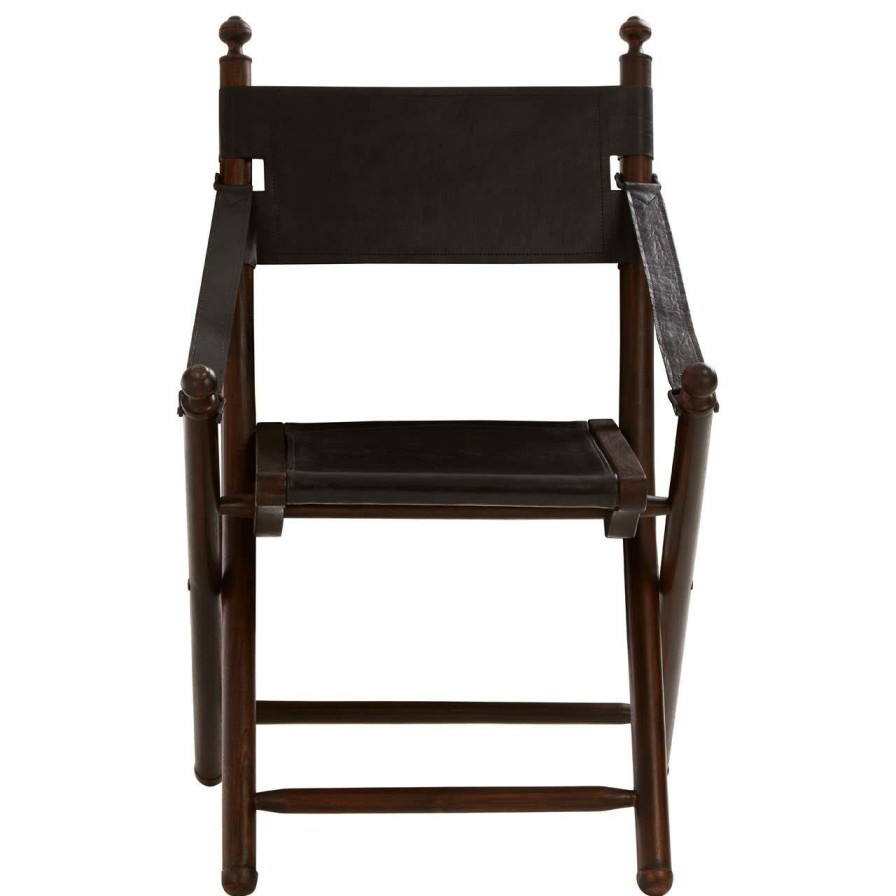 FURNITURE Fifty Five South Seating | Inca Teak And Black Folding Chair