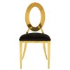 FURNITURE Premier Seating | Sarita Stackable Gold Frame Dining Chair