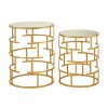 FURNITURE Premier Side Tables | Avantis Set Of 2 Maze Design Side Tables