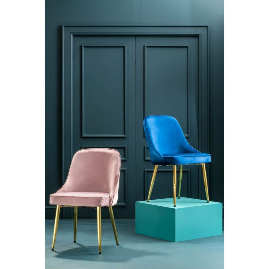 FURNITURE Premier Seating | Demi Midnight Velvet Dining Chair