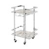 Kitchen and Dining Fifty Five South Kitchen Organisation | Vita White Agate Drinks Trolley