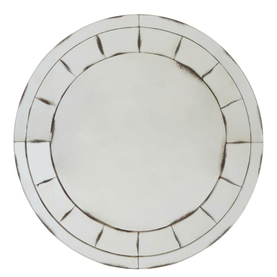 Bathe and Utility Fifty Five South Mirrors | Riza Round And Mosaic Effect Wall Mirror