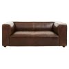 FURNITURE Fifty Five South Seating | King Two Seater Mexico Brown Leather Sofa