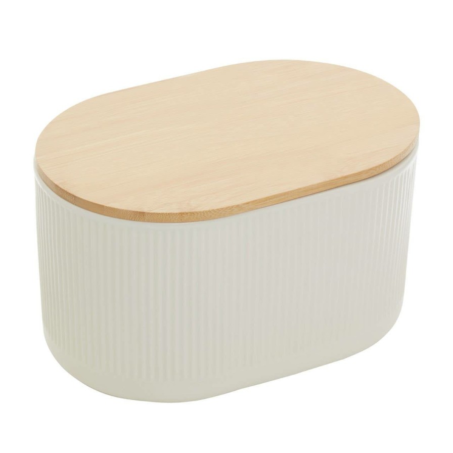 Kitchen and Dining Premier Bread Bins | Geome Cream 5500Ml Storage Canister