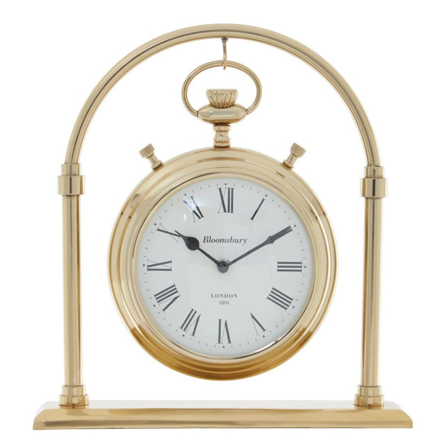 Accessories Fifty Five South Mantel Clocks | Hampstead Large Round Mantel Clock