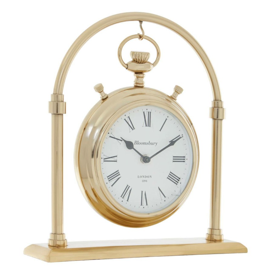 Accessories Fifty Five South Mantel Clocks | Hampstead Large Round Mantel Clock