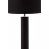 Accessories Fifty Five South Table Lamps | Hanah Black Snake Leather Effect Table Lamp With Chrome Base