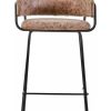 FURNITURE Fifty Five South Bar Seating | Tamzin Brown Faux Leather Bar Chair