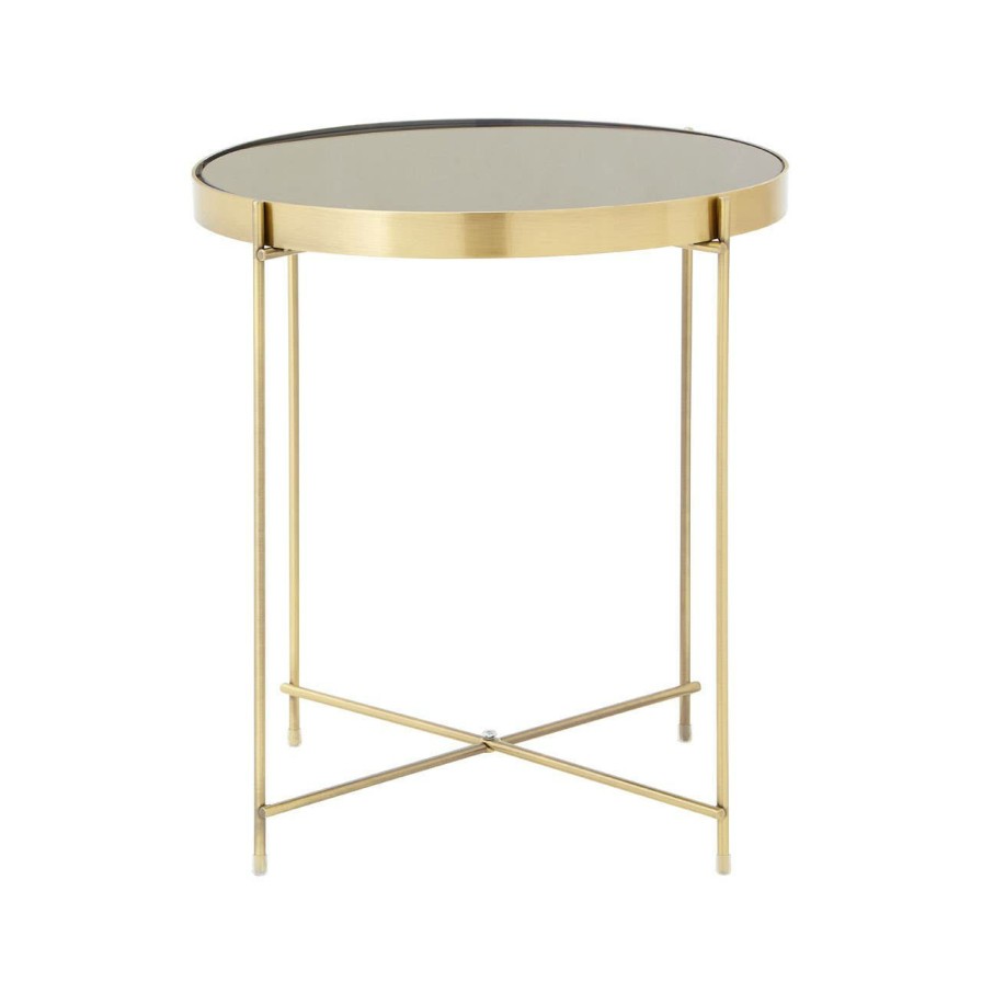 FURNITURE Premier Side Tables | Allure Black Mirror Low Side Table