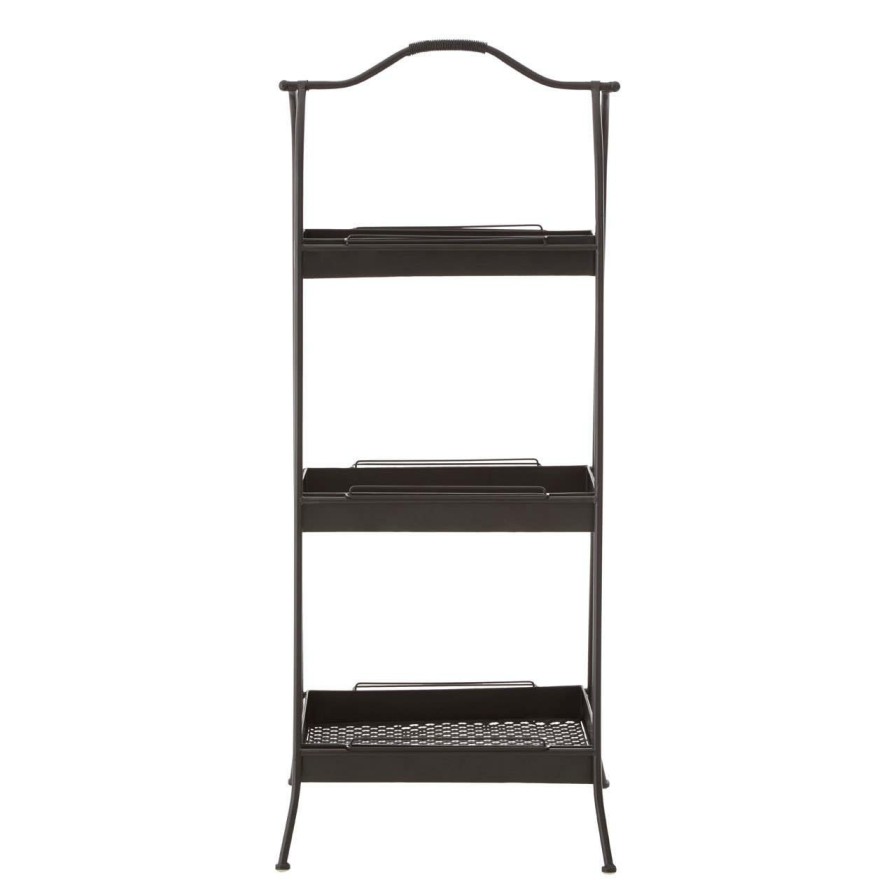 Bathe and Utility Premier Racks, Caddies and Shelf Units | Lexa Black Metal Storage Rack