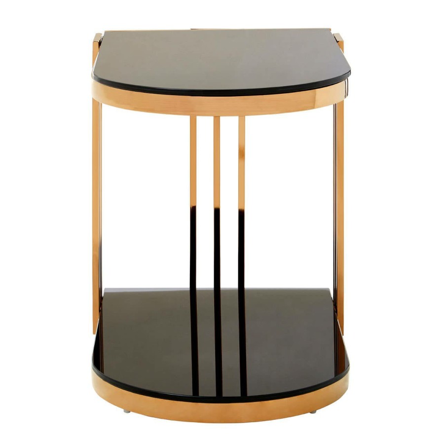 FURNITURE Fifty Five South Side Tables | Novo Rose Gold U Shaped Side Table