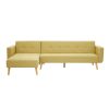 FURNITURE Premier Seating | Hagen Olive Large Corner Sofa Bed