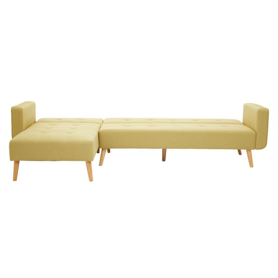 FURNITURE Premier Seating | Hagen Olive Large Corner Sofa Bed