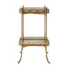 FURNITURE Premier Side Tables | Reza 2 Tiers Gold Tray Table