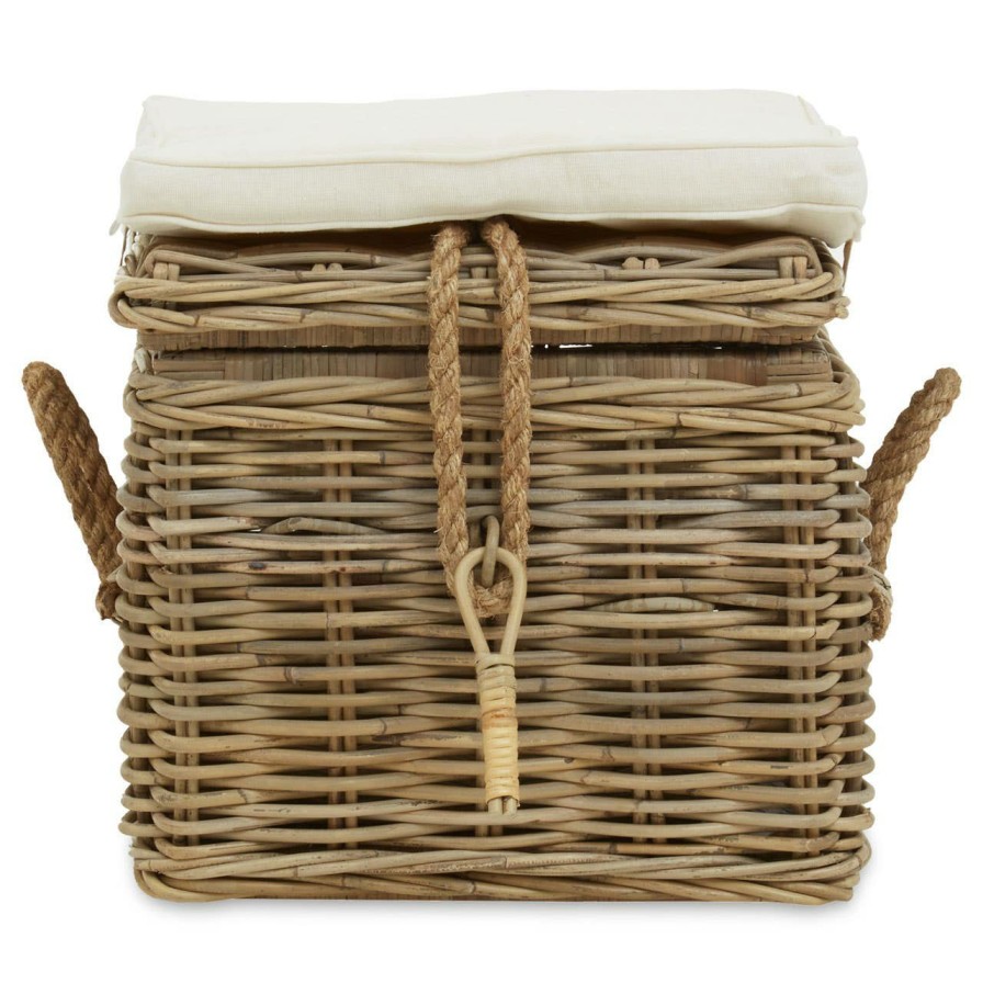 FURNITURE Fifty Five South Footstools | Java Natural Rattan Storage Stool