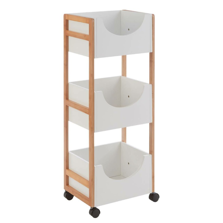 Bathe and Utility Premier Racks, Caddies and Shelf Units | Nostra 3 Tier Storage Trolley