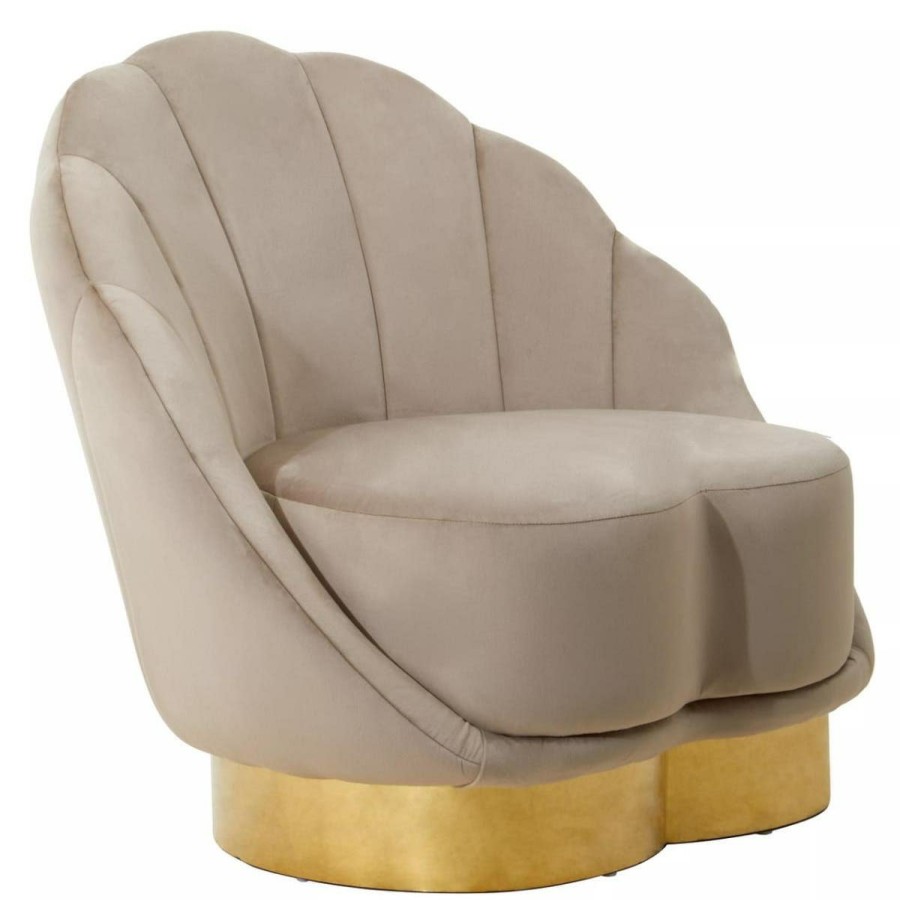 FURNITURE Fifty Five South Seating | Biarritz Mink Velvet Chair