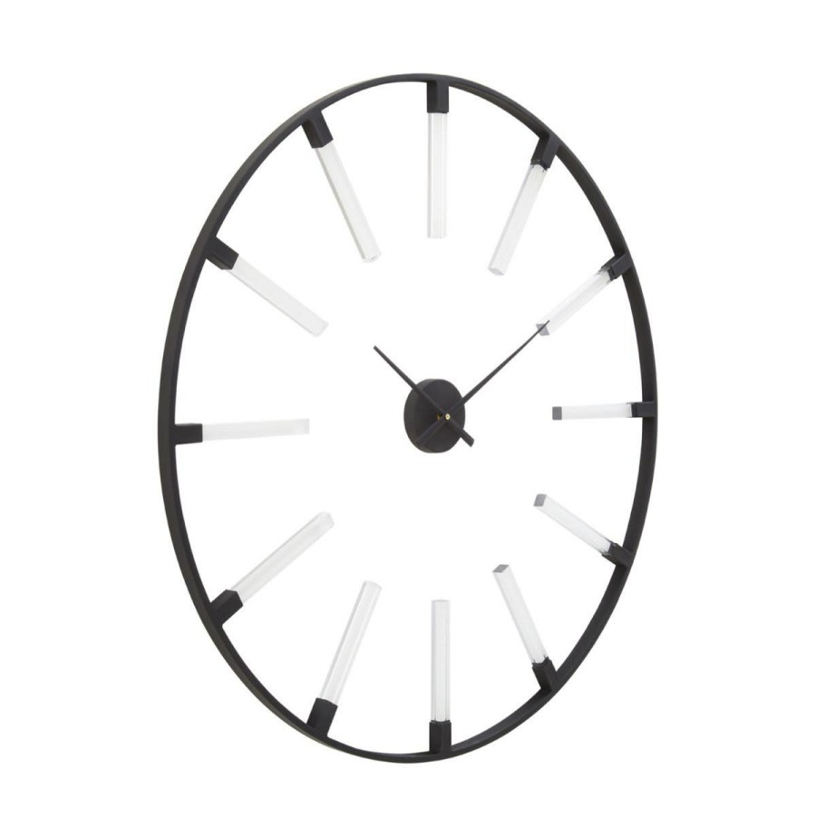 Accessories Fifty Five South Wall Clocks | Beauly Black Finish Wall Clock