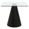 FURNITURE Fifty Five South Dining Tables | Azalea Square Clear Glass Top Dining Table