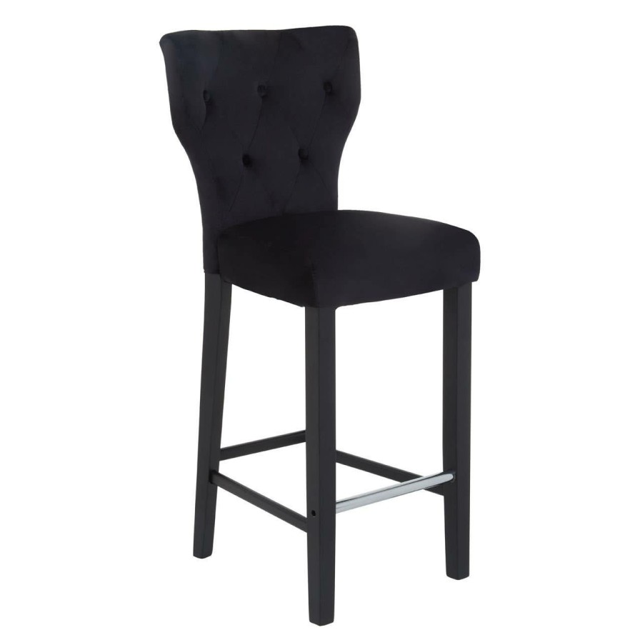 FURNITURE Fifty Five South Armchairs | Decatour Black Bar Stool