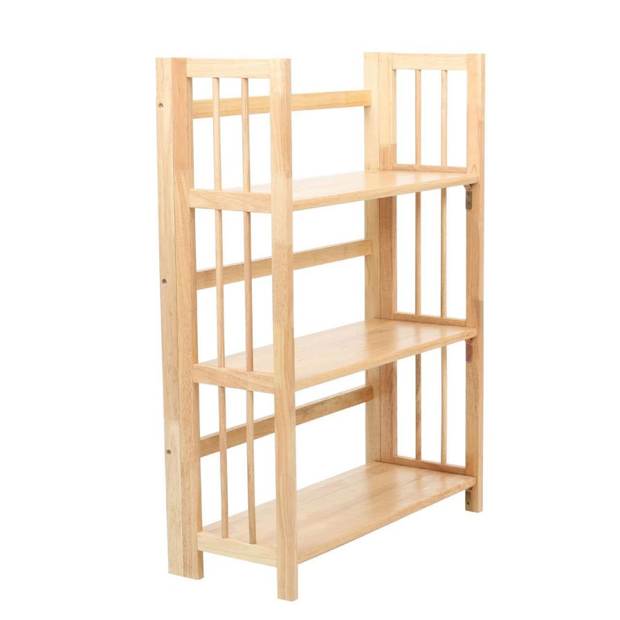 FURNITURE Premier Storage | Tropical Hevea Three Tier Shelf Unit