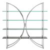 FURNITURE Fifty Five South Storage | Vogue Curved Design Shelf Unit