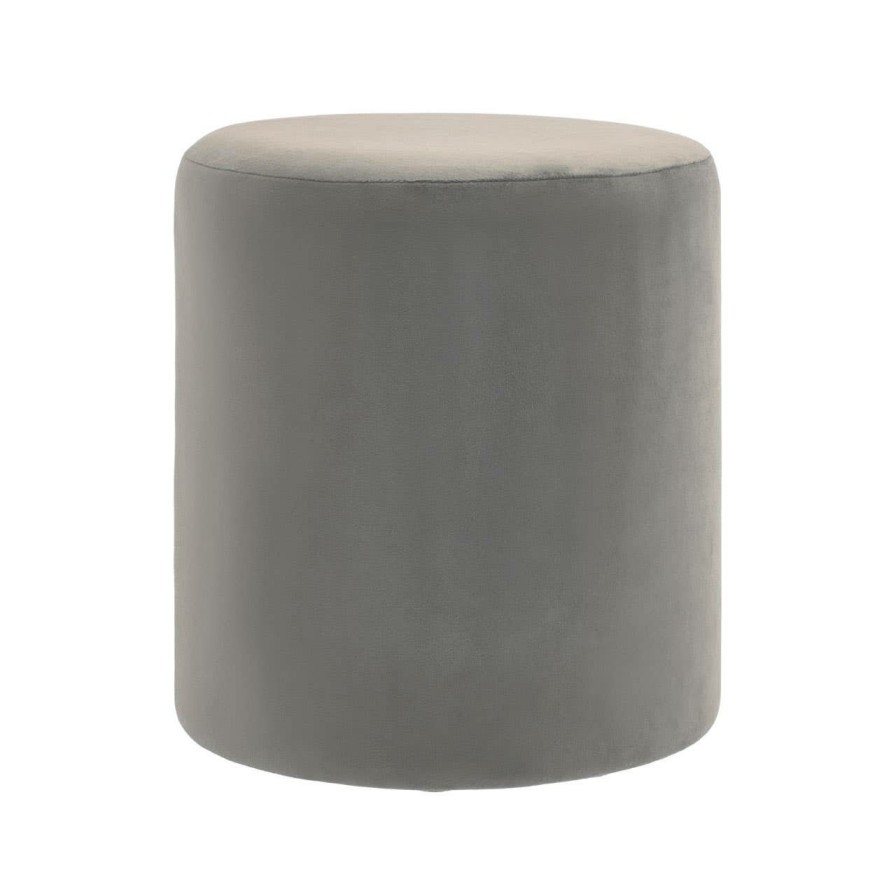 FURNITURE Premier Stools | Haley Mink Round Stool