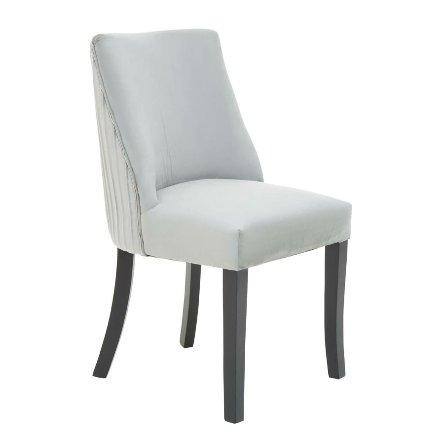 FURNITURE Fifty Five South Seating | Kensington Townhouse Grey Velvet Dining Chair