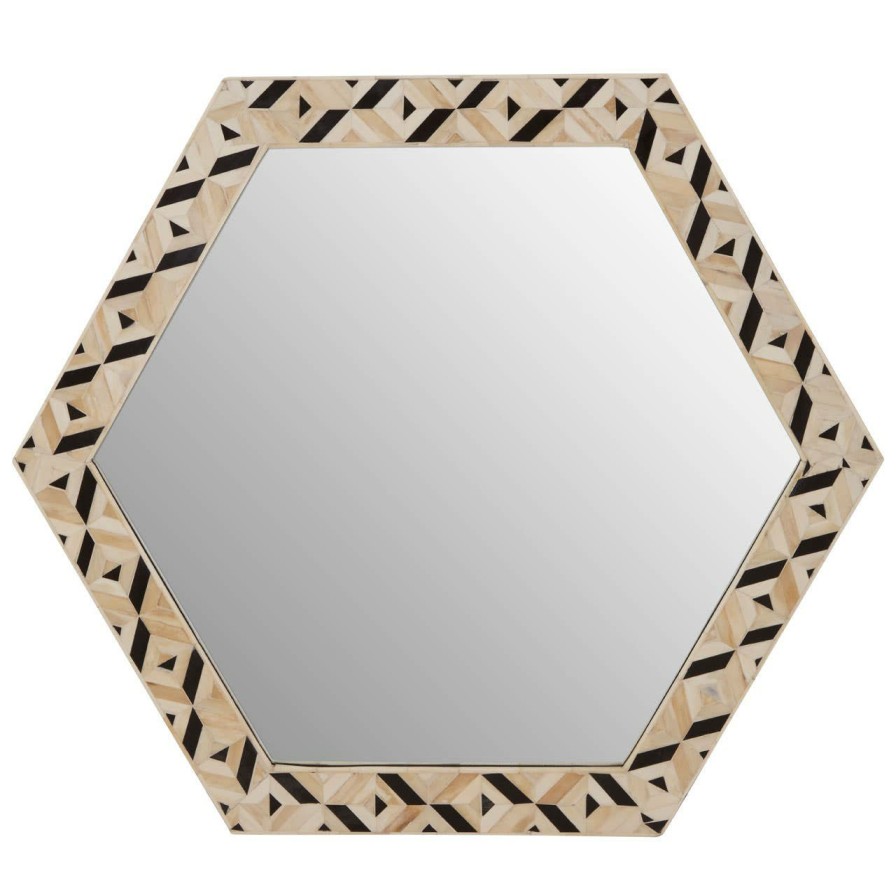 Bathe and Utility Fifty Five South Mirrors | Harlo Hexagonal Wall Mirror